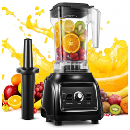 Countertop Liquidificador Profissional de Bancada 1L, 11 Velocidades, 1800W, 110V, Preto