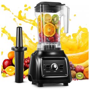 Countertop Liquidificador Profissional de Bancada 1L, 11 Velocidades, 1800W, 110V, Preto