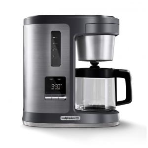 Cafeteira Elétrica Programável 2.4L em Aço Inoxidável, 110v, CALPHALON BVCLDCG1, Cinza