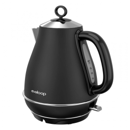 Chaleira Elétrica 1,5 L com Desligamento Automático, 110V 1500W, Evoloop, Preta