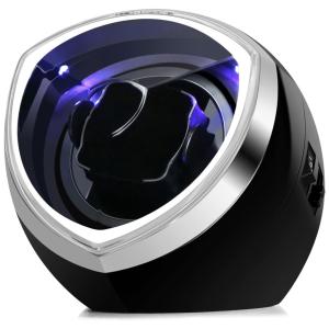 Caixa, Estojo Rotativo Automático para Relógios, 1 Lugar, FRUCASE, Preto