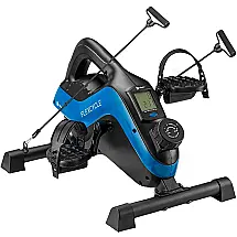 Under Mini Bicicleta Ergométrica Elétrica Ideal Para Idosos e Treino de Braço/Perna com Tela LCD, Azul.
