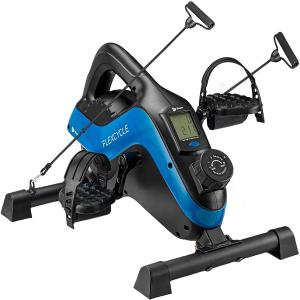 Under Mini Bicicleta Ergométrica Elétrica Ideal Para Idosos e Treino de Braço/Perna com Tela LCD, Azul.