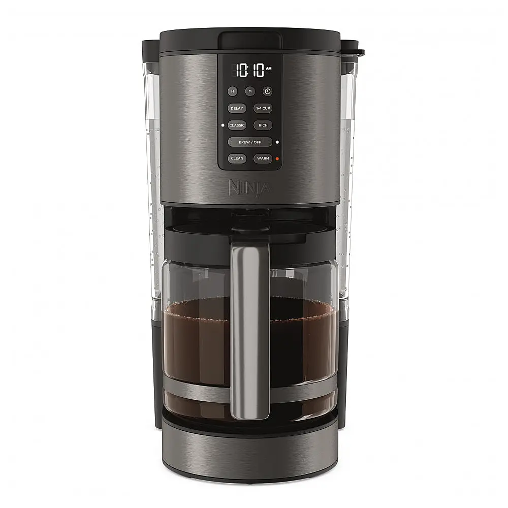 Cafeteira Elétrica Programável 14 Xícaras com Jarra de Vidro e Temporizador, 110V Ninja DCM201BK, Preta