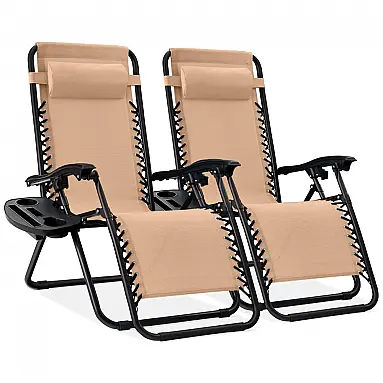 Conjunto de 2 Cadeiras Reclináveis