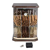 Humidor Mesa Prestige Import Group Franklin Madeira Nogueira Acrílico 150 Charutos
