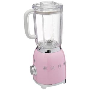 Liquidificador de Bancada Retrô anos 50, Capacidade 1.5L 4 Vel 600W, 110v, SMEG BLF01PKUS, Rosa