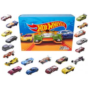 Coleção Exclusiva Hot Wheels com 20 Carros e Caminhões em Miniatura, Escala 1:64, para Brincar e Colecionar
