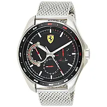 Relógio Masc SPEEDRACER, Quartzo Aço Inox, Resistente 50m, FERRARI 0830684, Prateado
