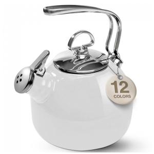 Chaleira de Chá 1.8L com Apito, Aço Inoxidável, Branca, CHANTAL 37 18S WT, Branco