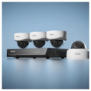 Sistema de Câmeras 4K 8MP PoE IK10 Reolink RLK8‑843V4 com Zoom Óptico 5x, Visão Noturna Colorida e NVR 8 Canais 2TB