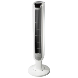 Ventilador de Torre Oscilante com 3 Velocidades, 110V, Lasko, Branco