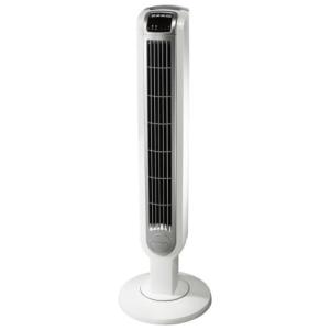 Ventilador de Torre Oscilante com 3 Velocidades, 110V, Lasko, Branco