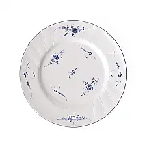 Prato para Jantar de 26 cm, Elegância e Praticidade em Sua Mesa com Formato Redondo e Material de Porcelana, Villeroy Boch, Branco e Azul