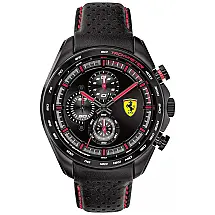 Relógio Masc Quartzo Aço Inoxidável SPEEDRACER Prova D 200m, FERRARI 0830647, Preto