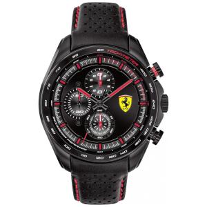 Relógio Masc Quartzo Aço Inoxidável SPEEDRACER Prova D 200m, FERRARI 0830647, Preto