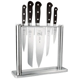 Conjunto de Facas em Aço Inoxidável com Bloco de Bancada, 6 Peças, MERCER CULINARY M23500, Preto
