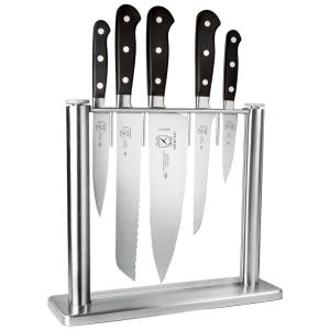 Conjunto de Facas em Aço Inoxidável com Bloco de Bancada, 6 Peças, MERCER CULINARY M23500, Preto