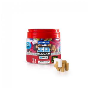 Kit de blocos de montar IO Blocks Minis Guidecraft com 75 peças coloridas para construção STEM infantil