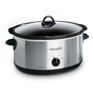 Panela 6,62 litros Oval Manual Slow Cooker, Aço Inoxidável SCV700SBR, Panela Versátil para Famílias Grandes ou Entretenimento 7 Litros