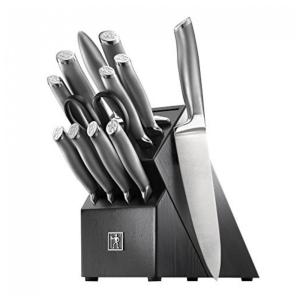 Conjunto de Facas com Afiador Embutido e Bloco de Bancada 13 Peças, HENCKELS 17500 000, Prateado
