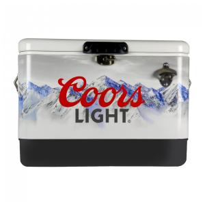 Cooler Térmico Portátil 50 Litros com Alça e Abridor, Koolatron Coors Light, Branco