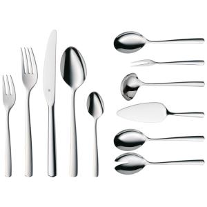Conjunto de Talheres 66 Peças Para 12 Pessoas, Aço Inoxidável, WMF Boston