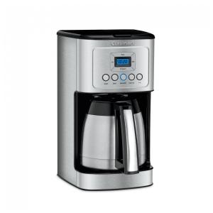 Cafeteira Elétrica Programável Térmica Garrafa Aço Inoxidável de 12 Xícaras, CUISINART DCC 3400, Prateado