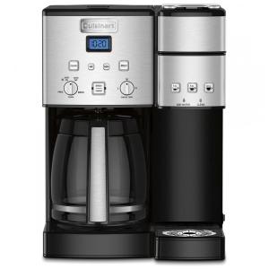 Cafeteira Elétrica Programável P1 Cap. 12 Xícaras Filtro Reutilizável Alçaço Inoxidável Cor, CUISINART SS 15, Prateado