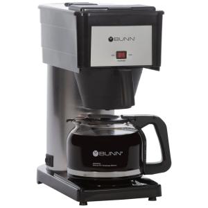 Cafeteira para 10 Xícaras, Aço Inoxidável, 110V 900W, Bunn GRW Velocity, Preta