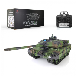 Tanque de Guerra TOUCAN RC HOBBY German Leopard 2A6 com Controle Remoto, Escala 116, Verde