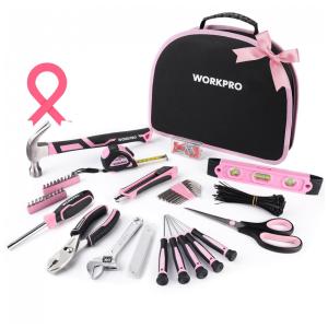 Kit Mala de Ferramentas Kit 103 Peças, WORKPRO W009012A, Rosa chiclete