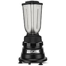Liquidificador Comercial 946 mL Ideal para Bares, Aço Inoxidável, 110V 560W, WARING BB155S, Preto
