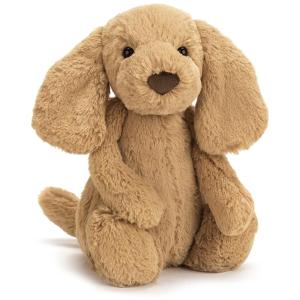 Animal de pelúcia Bashful Toffee Puppy, médio, 12 polegadas, JELLYCAT BAS3TPUS