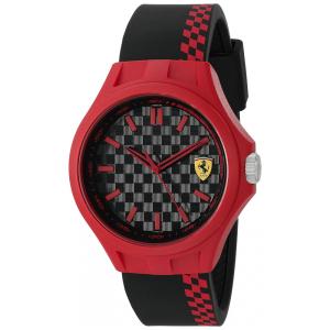 Relógio de Pulso Masculino Movimento de Quartzo Caixa de Silicone, FERRARI 0830327, Preto