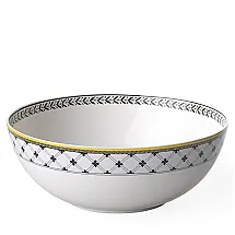 Tigela, Estilo Fazenda com Capacidade de 1.2L, Material de Porcelana Premium e Formato Redondo, Villeroy Boch, Branca e Cinza