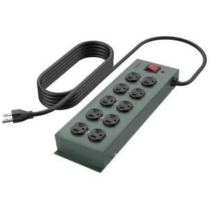 Adaptador de Tomada e Protetor de Sobretensão com 10 Saídas AC, 220v, BELKIN F9D1000 15, Cinza