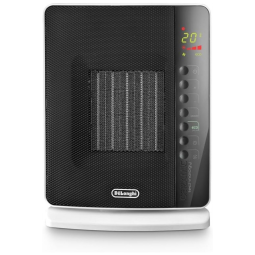 Aquecedor Elétrico Portátil Silencioso Control Remot, DELONGHI DCH7093ER, Branco