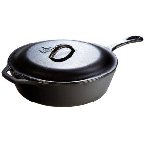 Apresentar Frigideira de Ferro Fundido Pré Temperada, LODGE L10CFKPLT, Preto