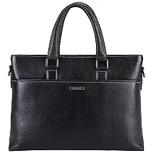 Bolsa Pasta De Couro Feminino Bolsa Para Notebook, BANUCE RTBM030 BK