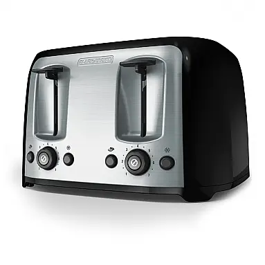 Torradeira BLACK+DECKER 4 Fatias, Fendas