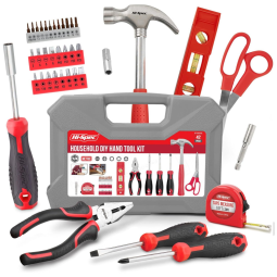 Kit de Ferramentas com Maleta de Transporte, 42 Peças, HI SPEC, Vermelho