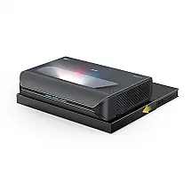 Projetor a laser 4K tri‑color UST NexiGo Aurora Pro MKII branco com bandeja motorizada AS200, até 150" HDR Dolby Vision e Atmos 110V
