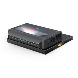 Projetor a laser 4K tri‑color UST NexiGo Aurora Pro MKII branco com bandeja motorizada AS200, até 150" HDR Dolby Vision e Atmos 110V