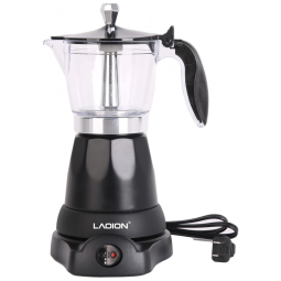 Máquina de Café Expresso 300mL para Casa, Acampamento e Viagens, 110V, LAOION, Preta