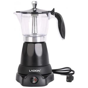 Máquina de Café Expresso 300mL para Casa, Acampamento e Viagens, 110V, LAOION, Preta