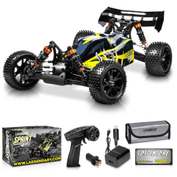 LAEGENDARY Carrinho de Controle Remoto Esala 110 Off Road até 35 km, h com Baterias Recarregáveis, Azul