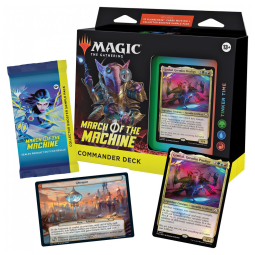 Magic The Gathering Marcha das Máquinas Deck de Commander, Hora de Inventar com 100 Cartas e Acessórios