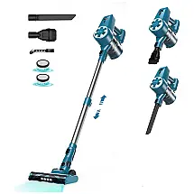 Aspirador de Pó sem Fio 6 em 1 Recarregável 2200 mAh, 40 MIn de Ação, 110V, UMLo, Azul