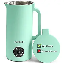 Espumador de Leite Elétrico 350 mL, Aquecimento Automático, 110v, LONGEM, Verde